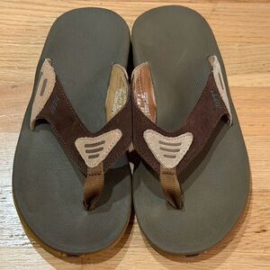 Reef Summer Leather Strap Flip Flops Sandals Thongs Shoes Men's Size 8